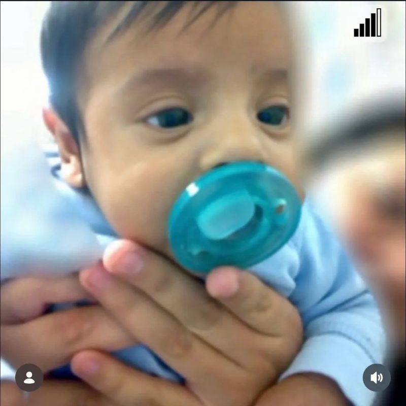 Juan Nicolás, a 2-month-old infant held at Dilley detention center